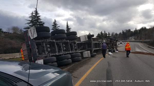 Semi Truck Accident Seattle, WA