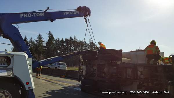 Vac Truck Uprighting Accident Federal Way, WA