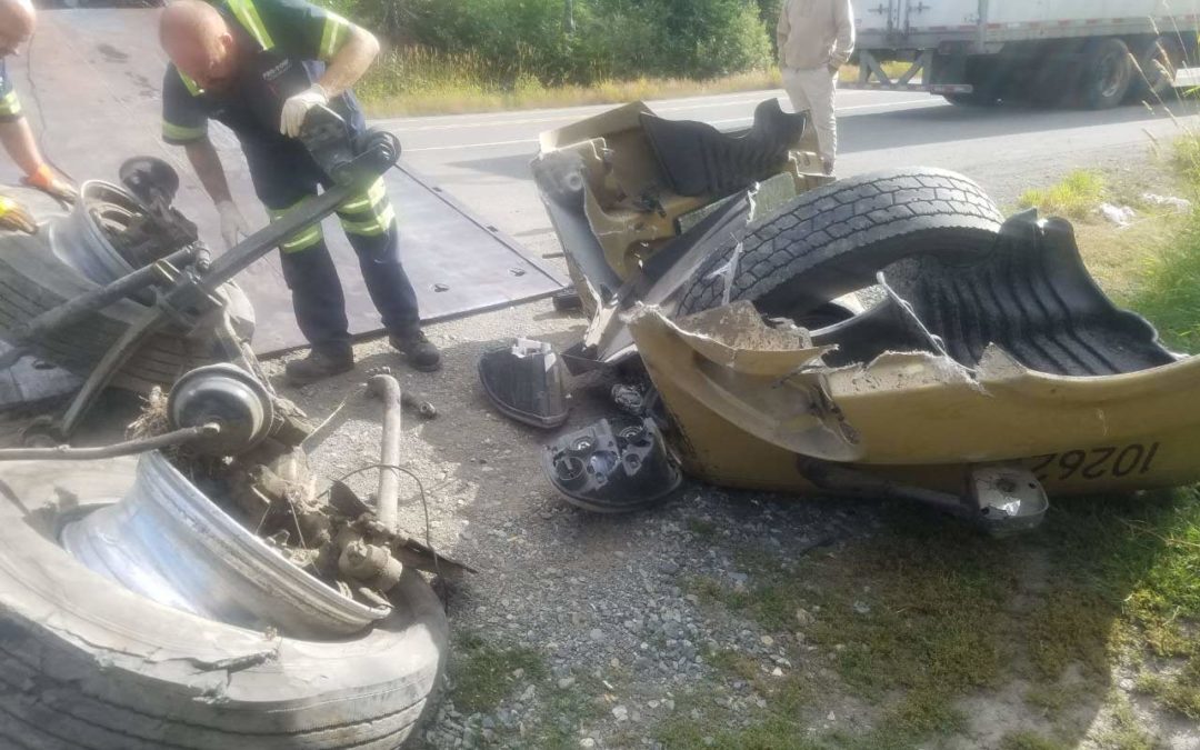 Semi-truck Accident Recovery on Snoqualmie Pass