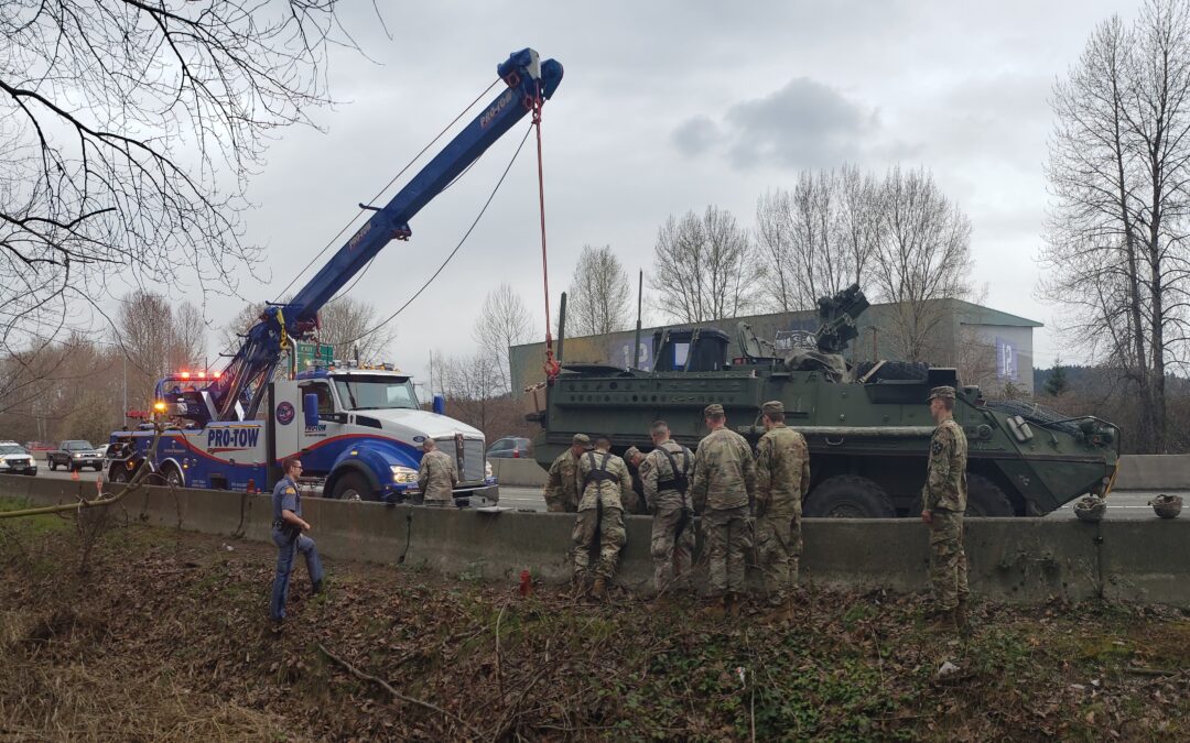 #TeamProTow Lifts a Huge Army Vehicle