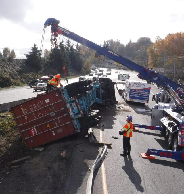 Overturned and Trapped in Tukwila, WA
