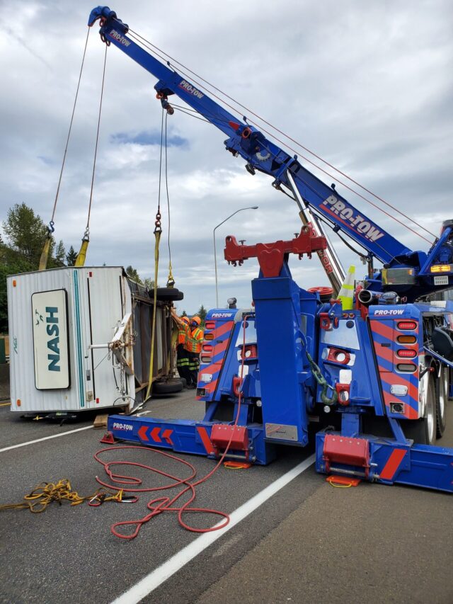 Camper Trailer Accident Recovery ProTow 24 Hr Towing