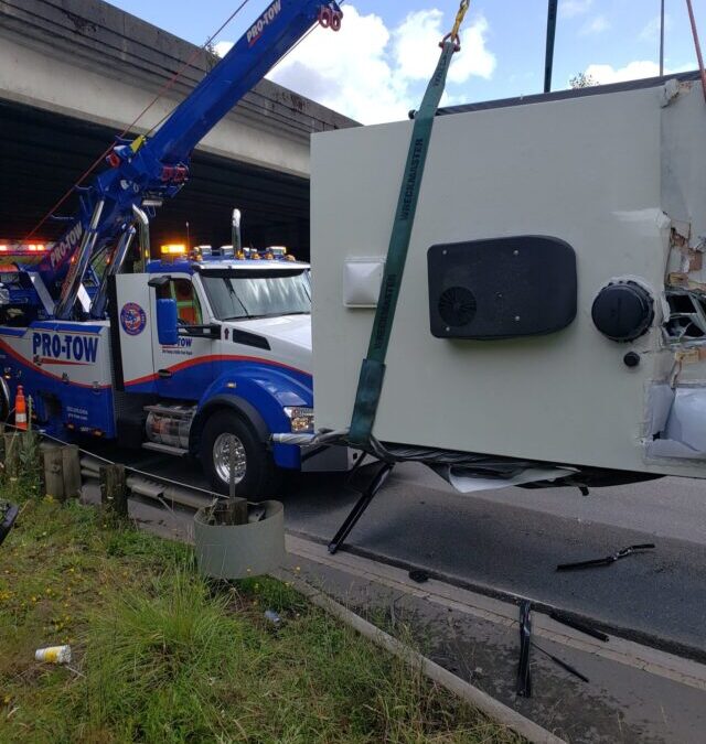 Team Pro-Tow Recovers Two New Flipped Over Campers