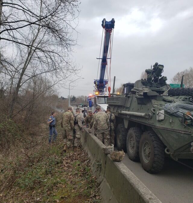 Army Convoy Tire Change