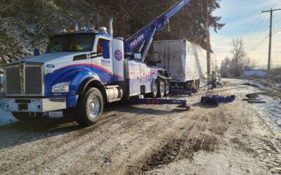 Mashed Potatoes: Semi-Truck Tipped Over in Sumner, WA