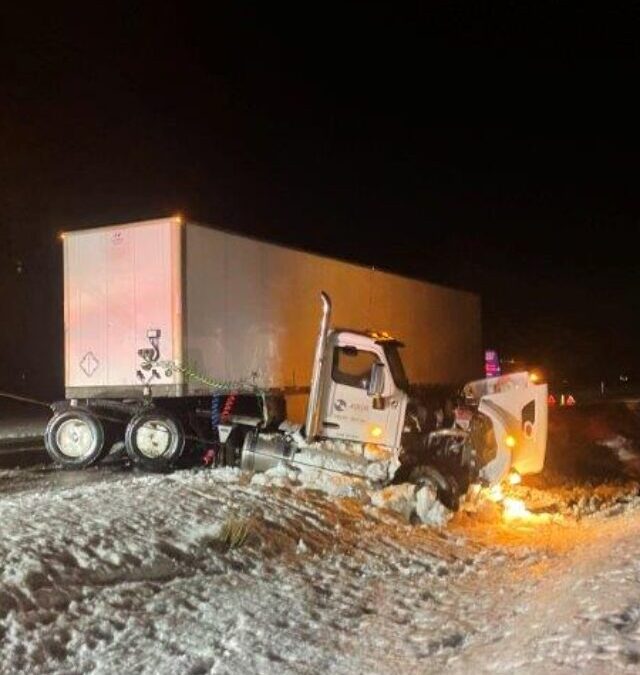 Snowy Semi-Truck Recovery