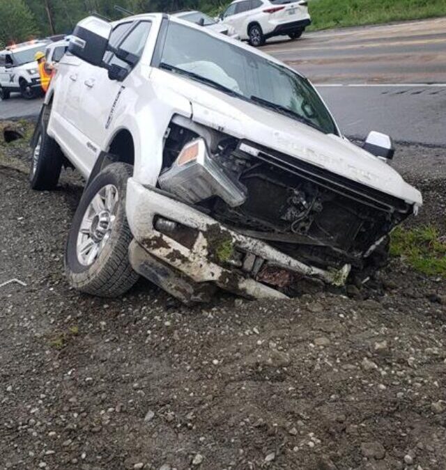 Pickup Truck Accident at Cedar Grove