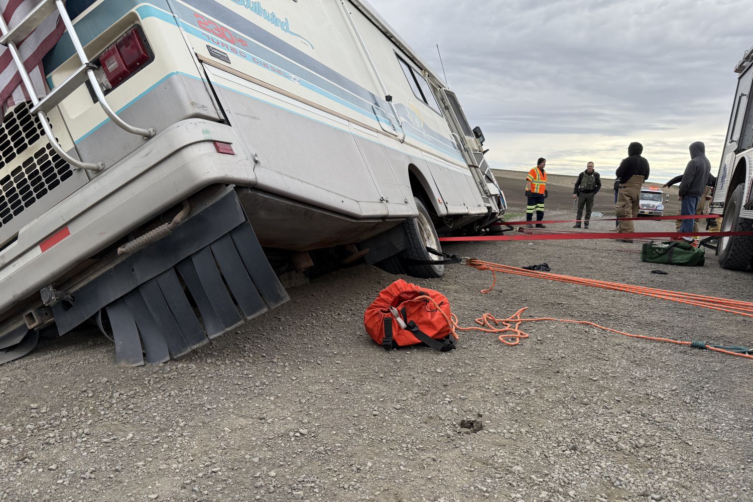 Motorhome recovery near Spokane