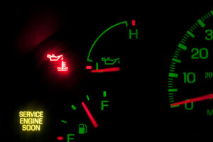 No oil pressure warning light