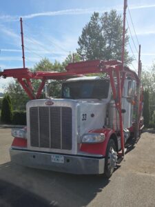 Unloading a toy hauler