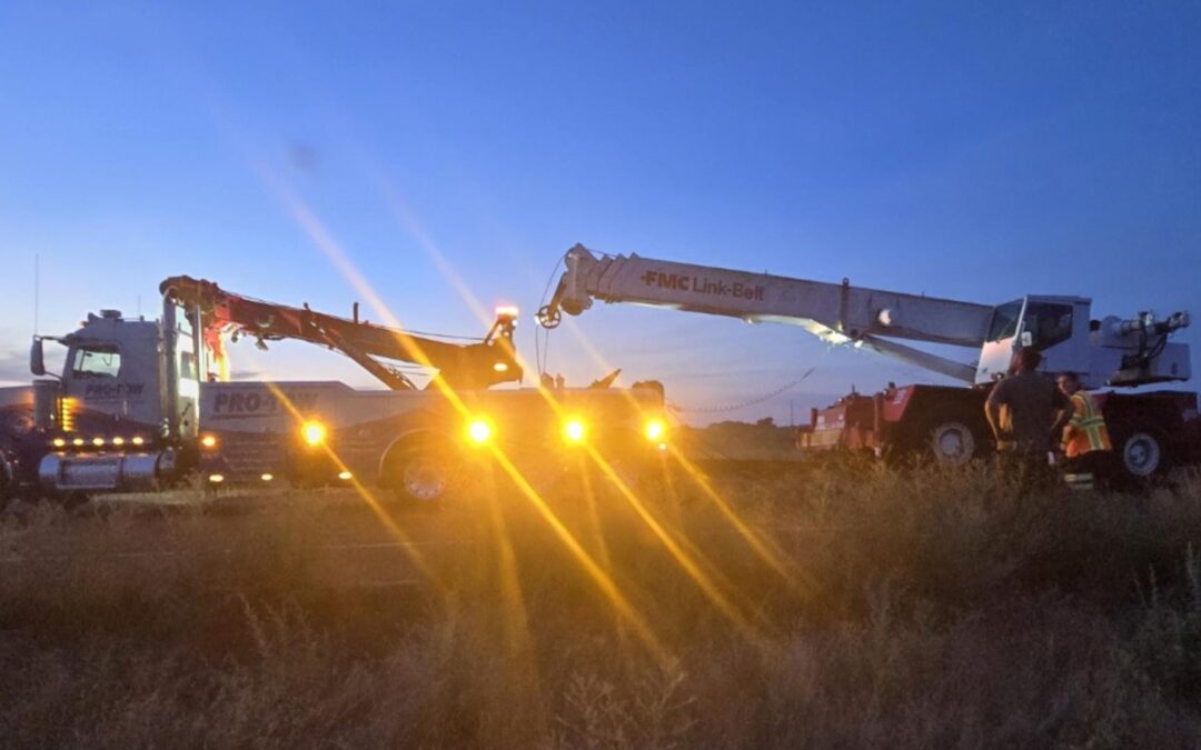 Heavy Equipment Recovery: Moving a 40-Foot FMC Belt Crane