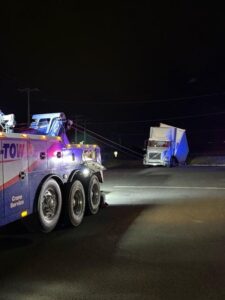Semi-truck winch