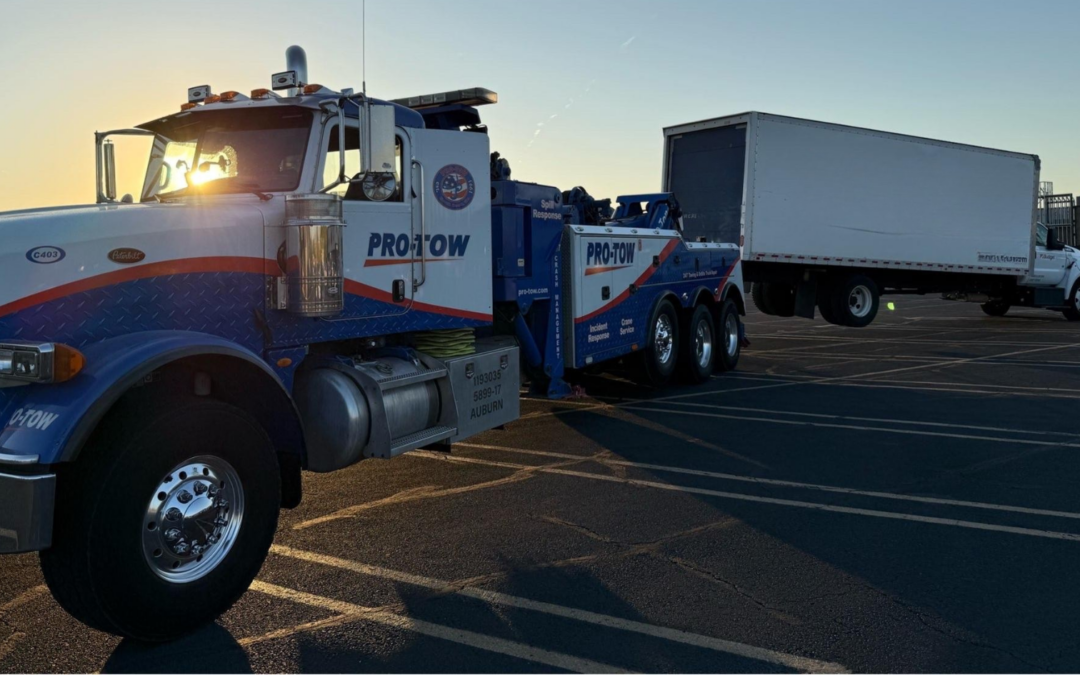 Towing a Medium-Duty Work Truck in Spokane
